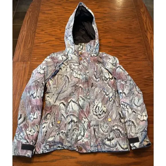 Burton Jet Set DryRide Feather Feathers Women's Ski Jacket XS Blue Snow Coat - Picture 1 of 6